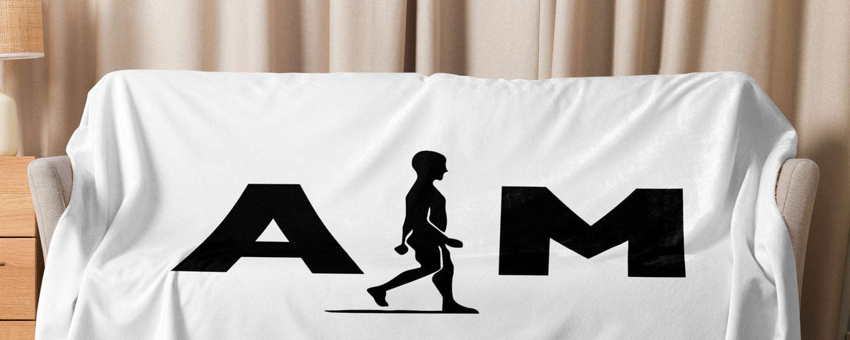 AIM ATTITUDE sherpa blanket landscape banner