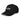Black AIM Attitude I AM organic unisex cap with embroidered logo, stylish and comfortable for everyday wear.
