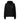 Black AIM Attitude women's organic mid-weight hoodie with a relaxed fit and soft fabric, perfect for casual wear.