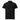 Unisex black AIM Attitude premium pique polo shirt, front view showing classic collar and button placket.
