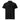 Black AIM Attitude premium pique polo shirt for men and women, front view showcasing classic collar and button placket.
