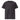 Black AIM Attitude unisex organic ribbed neck t-shirt displayed on a hanger, showcasing its casual, comfortable design.