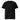 Black AIM Attitude unisex organic ribbed neck t-shirt displayed flat, showcasing its simple, comfortable design.