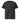Black unisex organic ribbed neck t-shirt by AIM Attitude, featuring a comfortable fit and classic crew neckline.