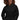 Black AIM ATTITUDE unisex hoodie with logo, featuring a casual fit and comfortable fabric for everyday wear.