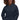 Black AIM ATTITUDE unisex hoodie with front logo print, soft fabric, and relaxed fit, perfect for casual wear and street style.