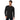 Black long sleeve fitted crew shirt from AIM ATTITUDE with "I AM AIM" slogan, designed for a sleek, modern look.