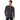 Black I AM AIM Attitude long sleeve fitted crew shirt with a crew neckline, designed for a sleek, casual look.