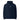 Unisex organic hoodie in French Navy with AIM ATTITUDE logo, front view, casual essential hoodie for men and women.