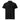 Unisex black AIM ATTITUDE I AM AIM premium pique polo shirt displayed from the front.