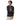 Black AIM ATTITUDE I AM. long sleeve fitted crew shirt, close-up of soft fabric and crew neckline.