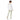 White men's fitted long sleeve crew shirt by AIM ATTITUDE with "I AM" positive energy slogan on back