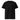 Black unisex organic ribbed neck T-shirt by AIM ATTITUDE, featuring a comfortable fit and casual style.
