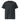 Black unisex organic ribbed neck T-shirt by AIM ATTITUDE from the Kind. ManKind. collection, featuring a comfortable fit and minimalist style.