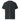 Black unisex organic ribbed neck t-shirt by AIM ATTITUDE from the Kind. ManKind. collection, featuring a comfortable fit and classic style.