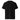 Black unisex organic ribbed neck t-shirt by AIM ATTITUDE from the Kind. ManKind. collection, featuring a comfortable fit and classic style.