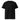 Black unisex organic ribbed neck t-shirt by AIM ATTITUDE from the Kind. ManKind. collection, featuring a comfortable fit and minimalist design.