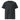 Black unisex organic ribbed neck T-shirt by AIM ATTITUDE, featuring a comfortable fit and minimalist design.