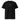 Black unisex organic ribbed neck T-shirt by AIM ATTITUDE from the Kind. ManKind. collection, showcasing a comfortable fit and stylish design.