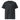 Black unisex organic ribbed neck T-shirt by AIM ATTITUDE from the Kind. ManKind. collection, featuring a comfortable fit and sleek style.