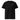 Black unisex organic ribbed neck t-shirt by AIM ATTITUDE, featuring a comfortable fit and classic design.
