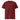 Unisex organic ribbed neck t-shirt by AIM ATTITUDE in burgundy, front view showing soft fabric and classic fit.