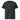 Black unisex organic ribbed neck t-shirt from AIM ATTITUDE's Kind. ManKind. collection, featuring a comfortable fit and minimalist design.