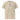 Unisex organic ribbed neck t-shirt by AIM ATTITUDE in desert dust color, front view showing soft fabric and classic fit.