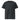 Black unisex organic ribbed neck t-shirt by AIM ATTITUDE from the Kind. ManKind. collection, shown flat for style and fit.