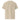 Unisex organic ribbed neck T-shirt in desert dust color by AIM ATTITUDE, shown from the back with a relaxed fit.
