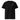 Black unisex organic ribbed neck t-shirt by AIM ATTITUDE from the Kind. ManKind. collection, featuring a comfortable fit and minimalist design.