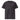 Black unisex organic ribbed neck t-shirt by AIM ATTITUDE from the Kind. ManKind. collection, showcasing a comfortable fit and ribbed collar.