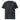 Black unisex organic ribbed neck T-shirt by AIM ATTITUDE, featuring a classic fit and soft, eco-friendly fabric.