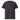 Black unisex organic ribbed neck T-shirt by AIM ATTITUDE featuring a comfortable fit and classic design.