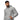 Unisex organic hoodie by AIM ATTITUDE in heather grey, featuring a comfortable fit and minimal design on the front.
