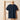 Unisex organic mid-light AIM Attitude t-shirt in French navy with front design, made from eco-friendly fabric.
