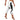 AIM ATTITUDE Capri leggings with white all-over print, sleek fit, and comfortable stretch fabric for active wear.