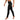 AIM Attitude yoga leggings with all-over white print, fitted style, and stretchy fabric for comfortable activewear.