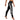 AIM Attitude yoga leggings with an all-over white print, showcasing a comfortable fit and stylish design for active wear.