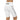 A pair of white AIM ATTITUDE biker shorts with a high waistband, shown on a model, suitable for activewear and casual wear.
