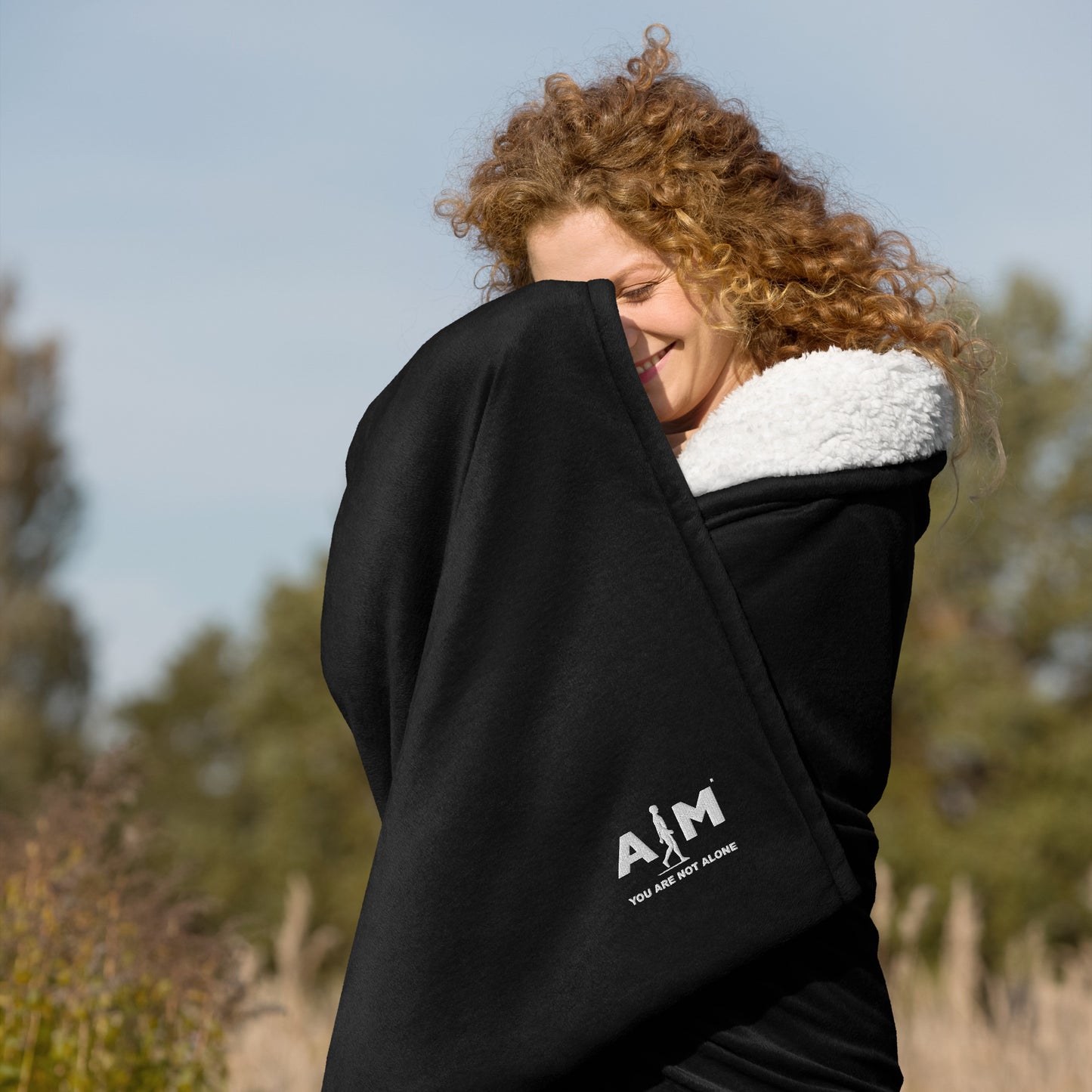 You Are Not Alone | Premium sherpa blanket - AIM ATTITUDE 