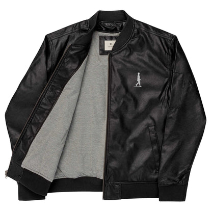 I AIM | Leather Bomber Jacket