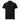 Black AIM ATTITUDE premium pique polo shirt with classic collar and short sleeves, displayed flat.