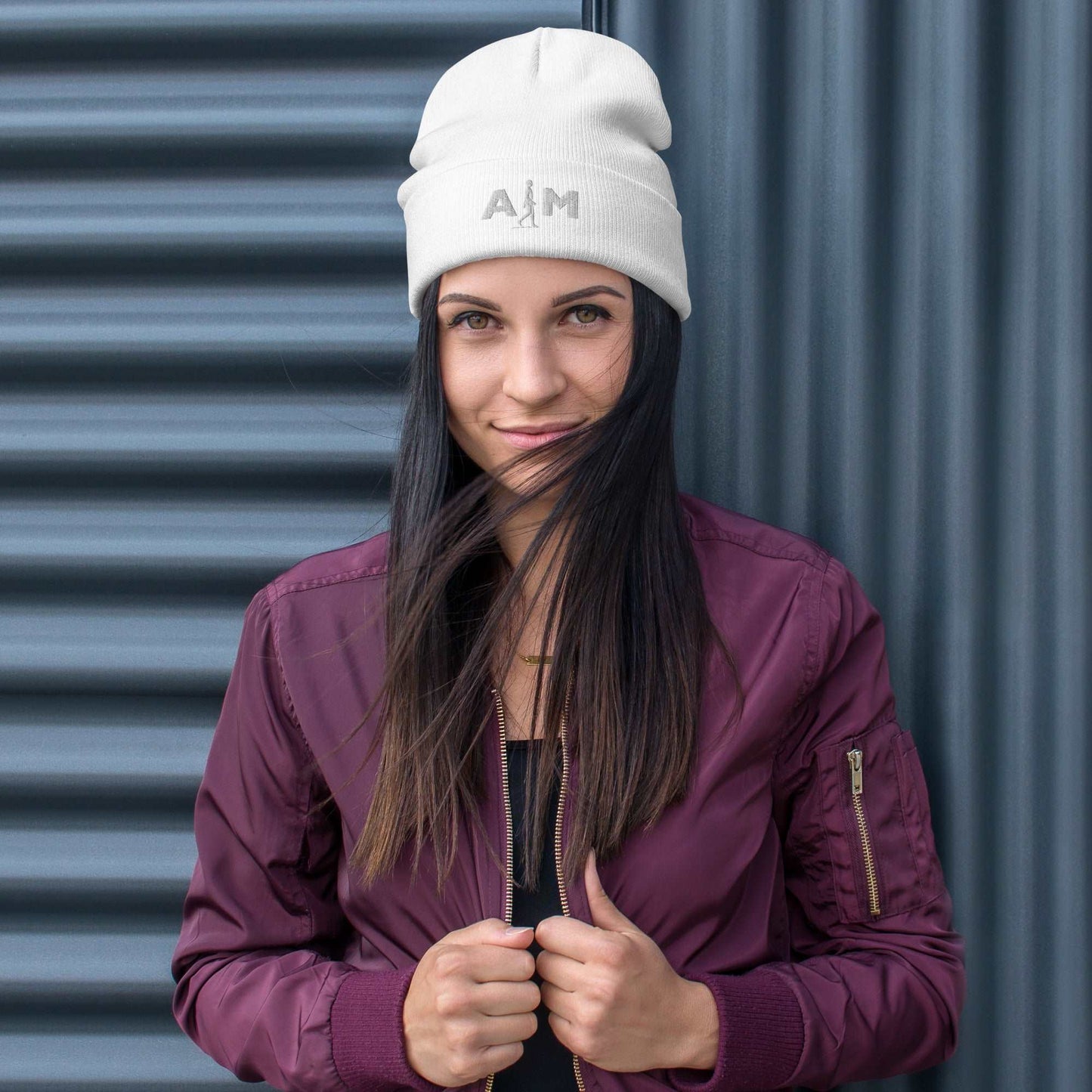 AIM | Embroidered Beanie