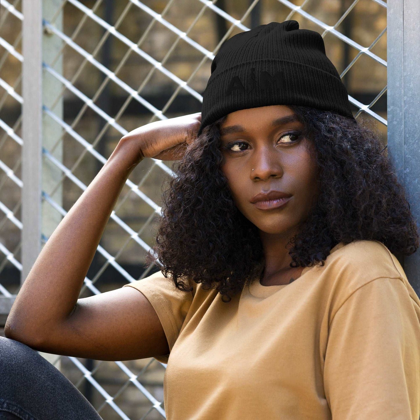 AIM | Organic ribbed beanie