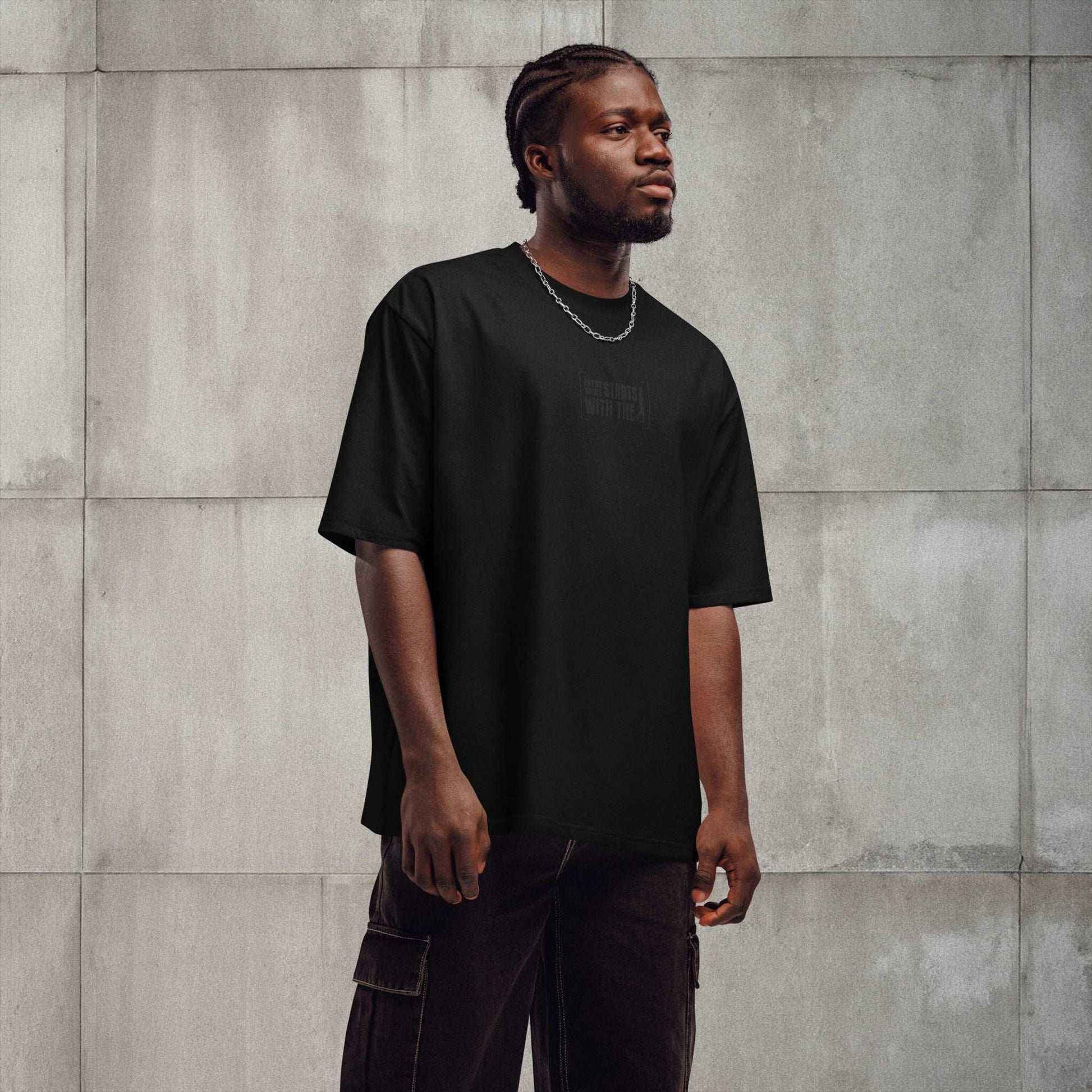 Everything Starts With The 'I' | Oversized heavyweight t-shirt