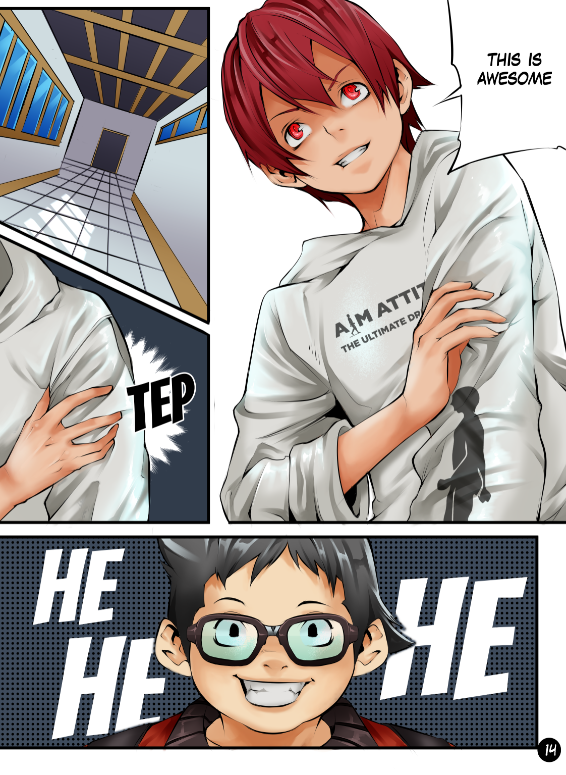 AIMManga illustrated page