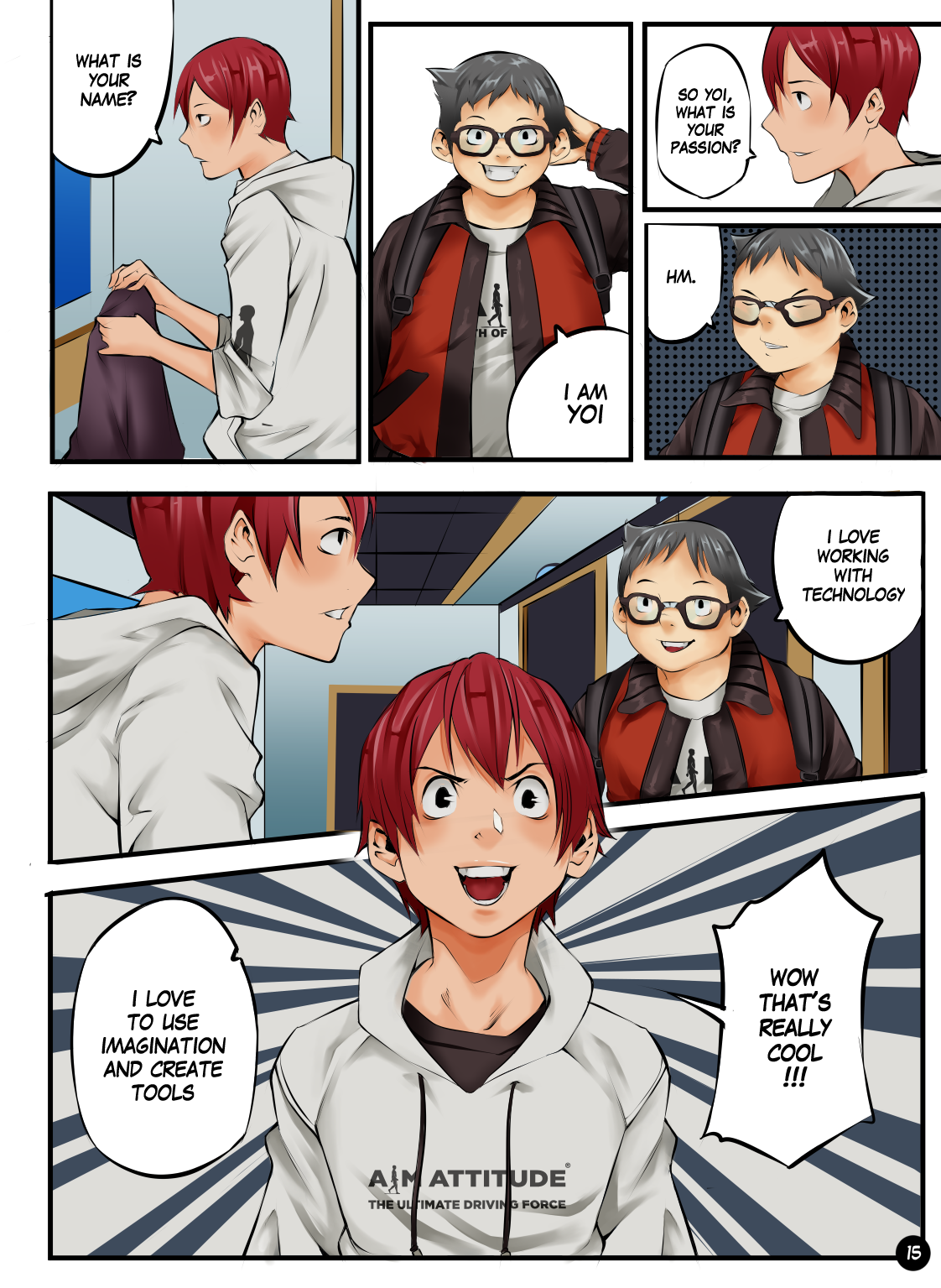AIMManga illustrated page