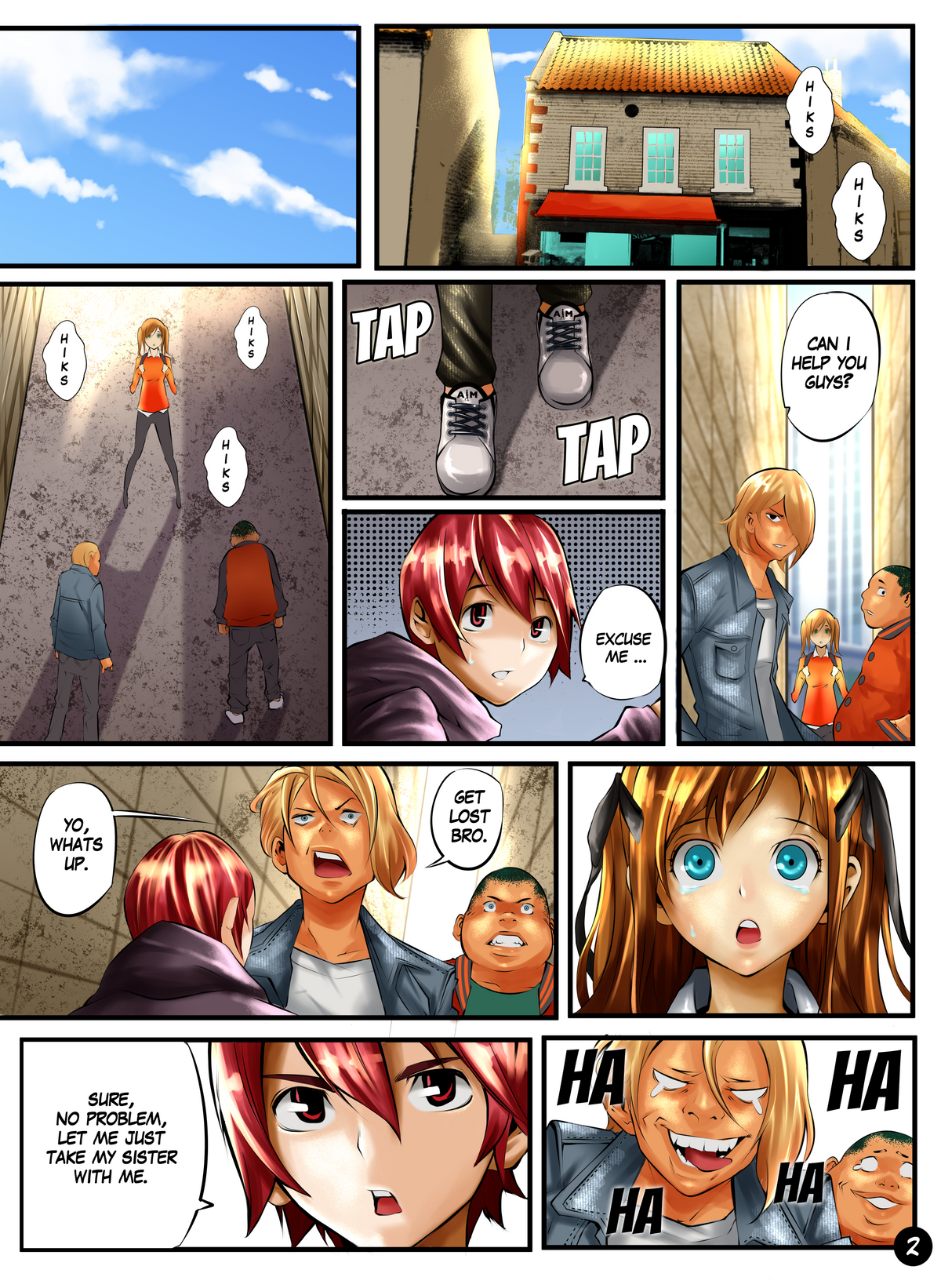 AIMManga illustrated page