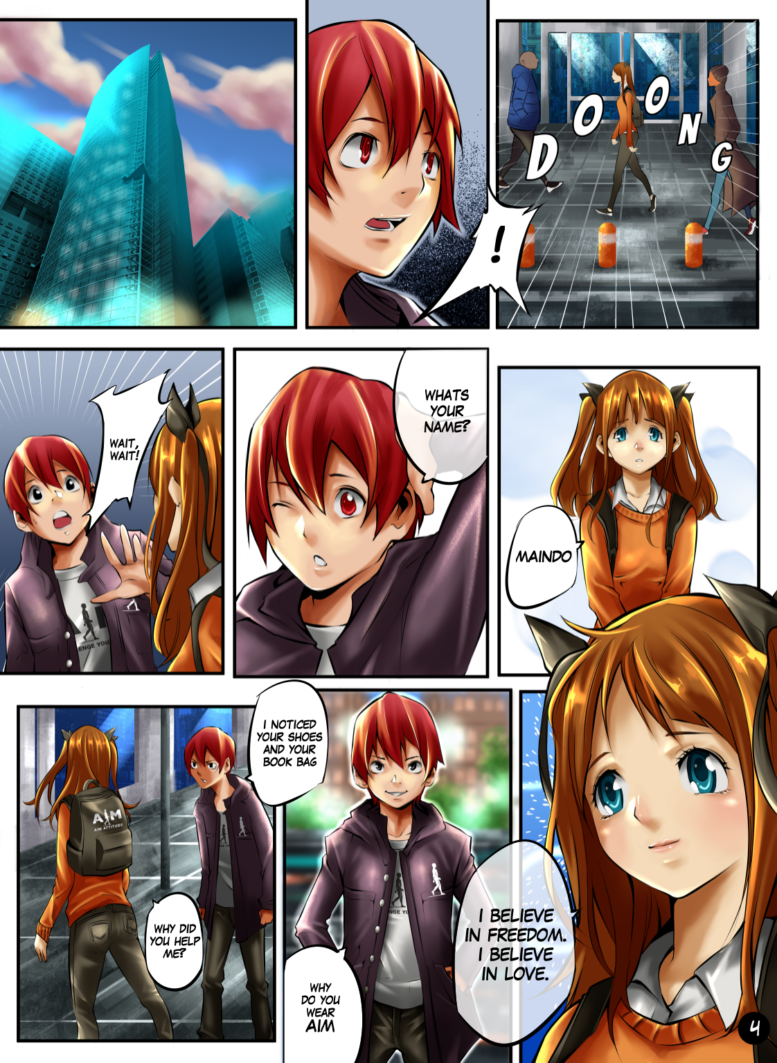 AIMManga illustrated page